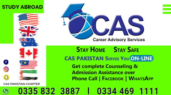 CAS PAKISTAN Stay Home Stay Safe For Yourself
