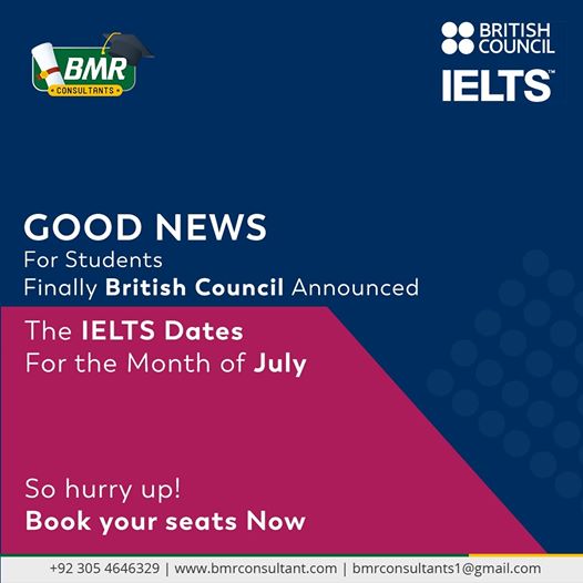 British council announced the IELTS Dates