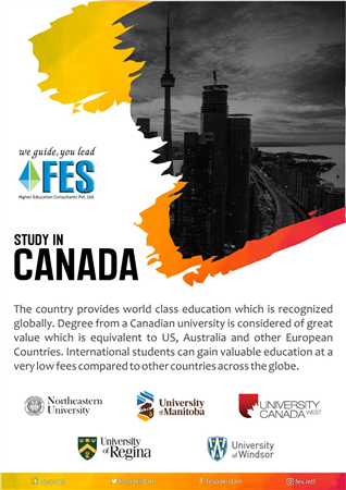 Study In Canada With FES Higher Education Consultants Pvt Ltd