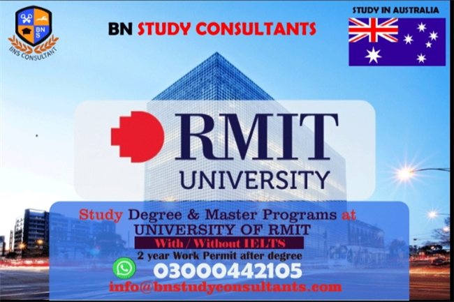 Study Master Degree Programs at University of RMIT WITH/WITHOUT IELTS